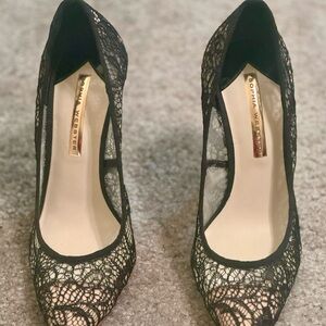 Black lace Sophia Webster heels. Size EU 38 US 7.5